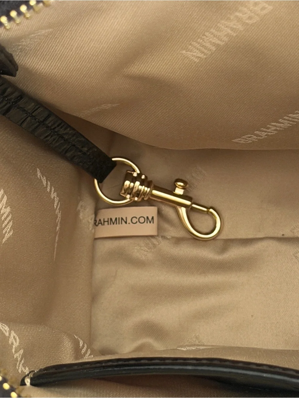 NWT Brahmin Cami Satchel in Zebra Print - Full Set with Dust Bag